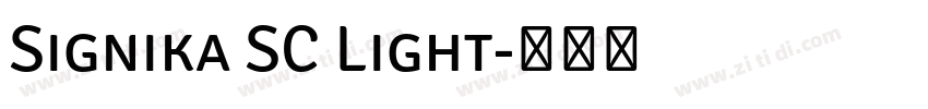 Signika SC Light字体转换